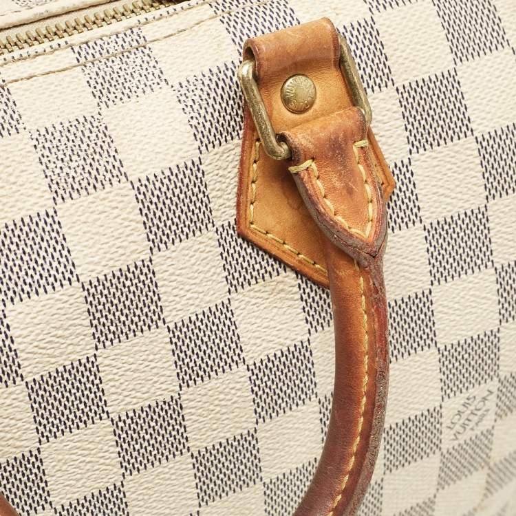 Pre Owned Louis Vuitton Damier Azur Canvas Speedy 25 Bag