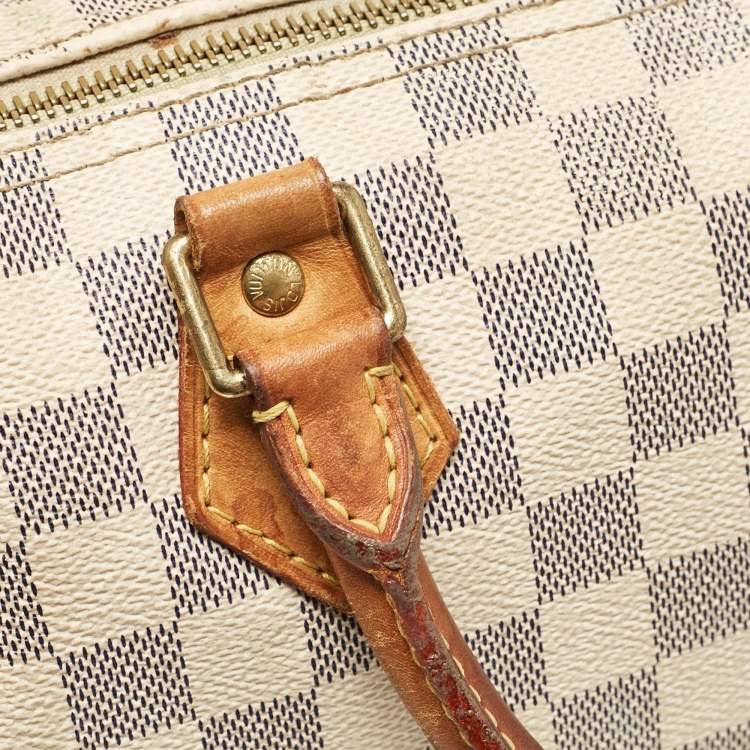 Pre Owned Louis Vuitton Damier Azur Canvas Speedy 25 Bag