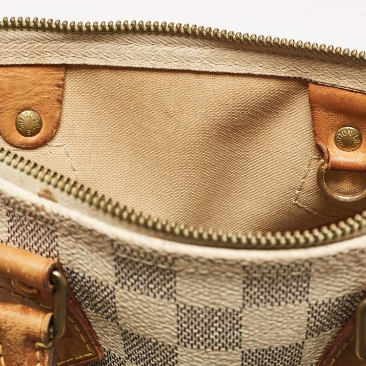 Pre Owned Louis Vuitton Damier Azur Canvas Speedy 25 Bag
