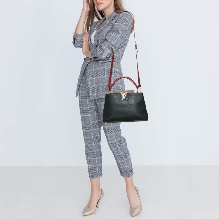 Pre Owned Louis Vuitton Multicolor Taurillon Leather Capucines PM Bag
