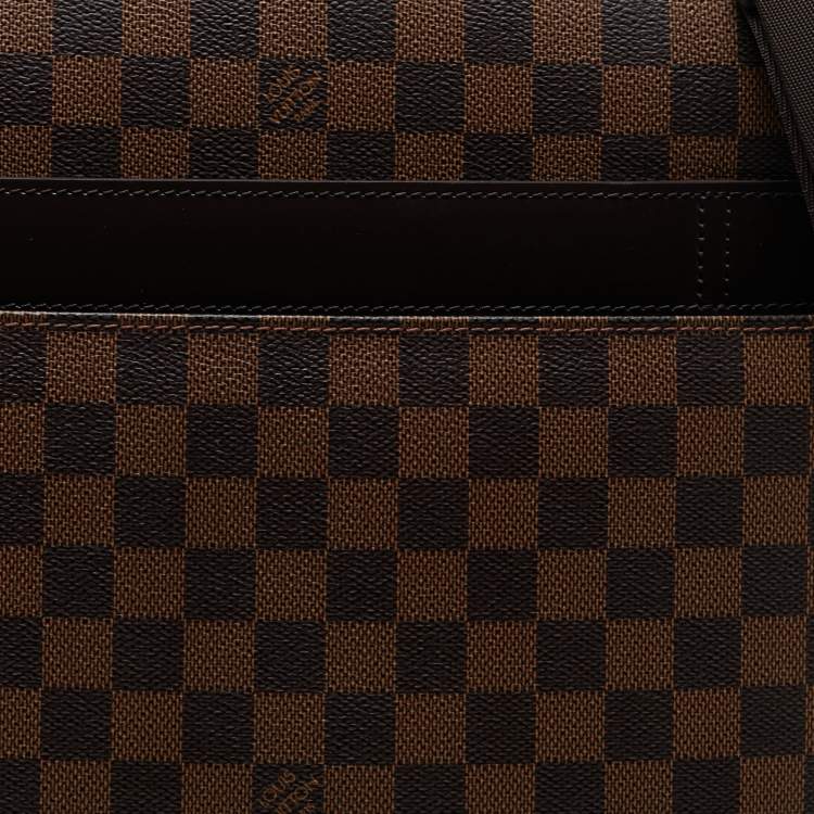 Pre Owned Louis Vuitton Damier Ebene Canvas and Leather Sabana Laptop Bag