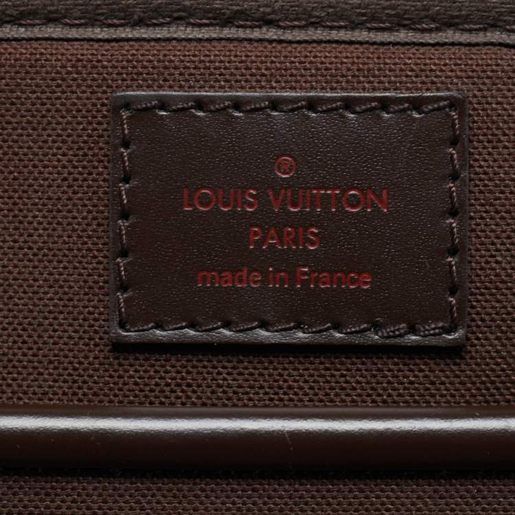 Pre Owned Louis Vuitton Damier Ebene Canvas and Leather Sabana Laptop Bag