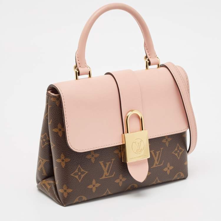 Pre Owned Louis Vuitton Rose Poudre Monogram Canvas Locky BB Bag