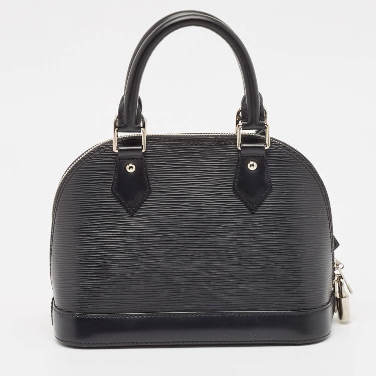 Pre Owned Louis Vuitton Black Epi Leather Alma BB Bag