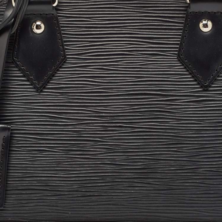 Pre Owned Louis Vuitton Black Epi Leather Alma BB Bag
