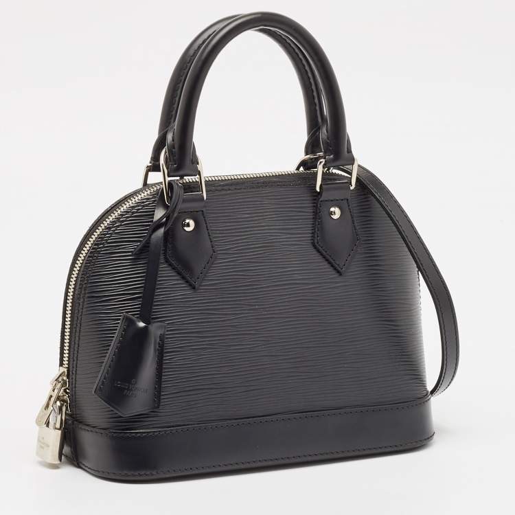 Pre Owned Louis Vuitton Black Epi Leather Alma BB Bag