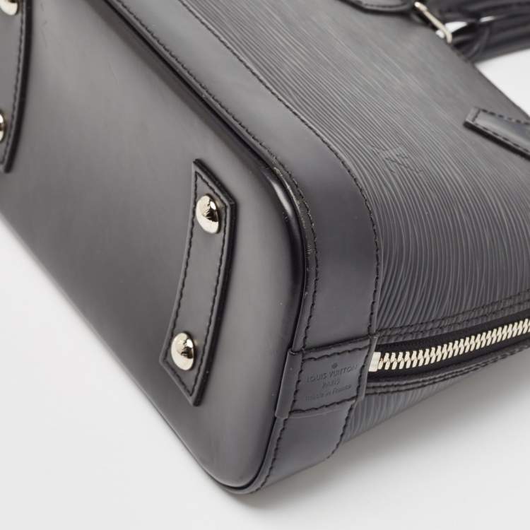 Pre Owned Louis Vuitton Black Epi Leather Alma BB Bag