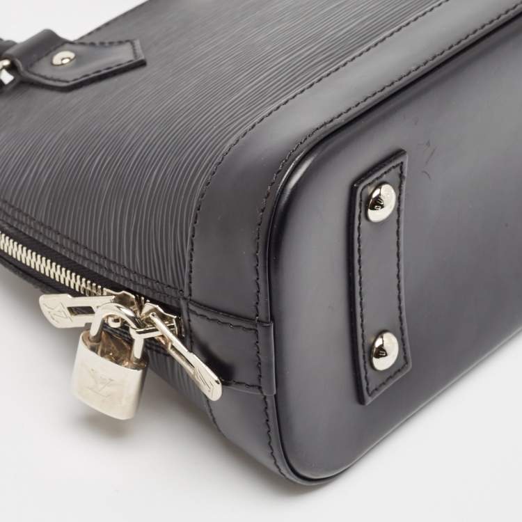 Pre Owned Louis Vuitton Black Epi Leather Alma BB Bag