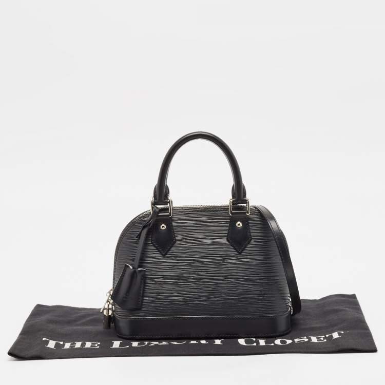 Pre Owned Louis Vuitton Black Epi Leather Alma BB Bag