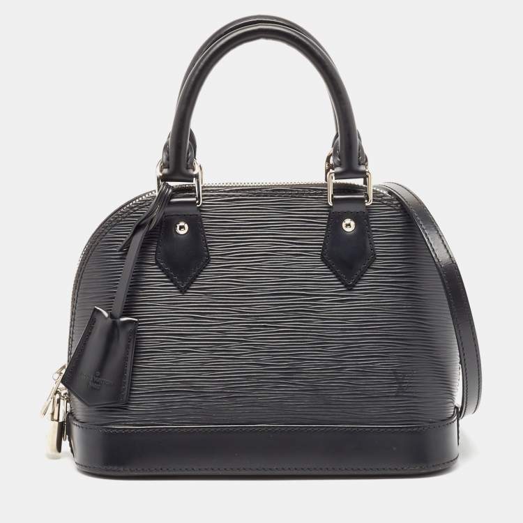 Pre Owned Louis Vuitton Black Epi Leather Alma BB Bag