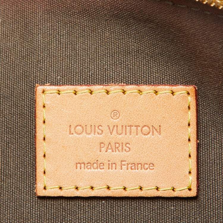 Pre Owned Louis Vuitton Vert Bronze Monogram Vernis Leather Alma GM Bag