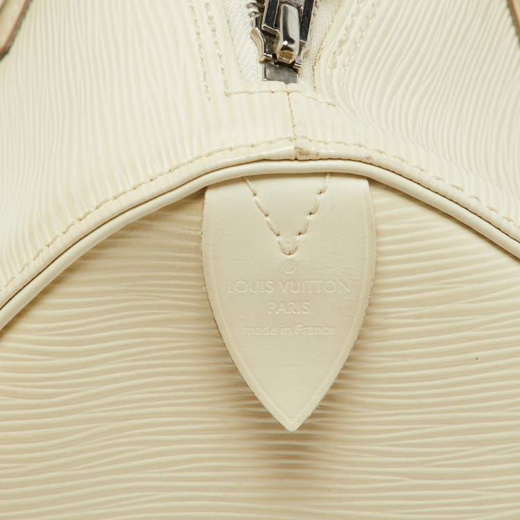 Pre Owned Louis Vuitton Ivorie Epi Leather Speedy 30 Bag