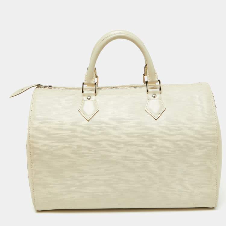 Pre Owned Louis Vuitton Ivorie Epi Leather Speedy 30 Bag