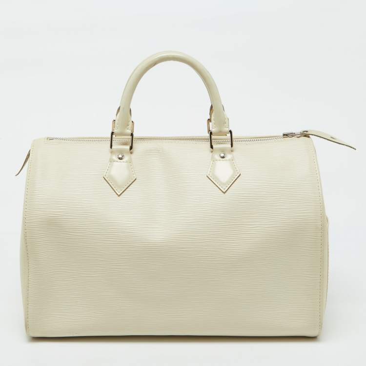 Pre Owned Louis Vuitton Ivorie Epi Leather Speedy 30 Bag