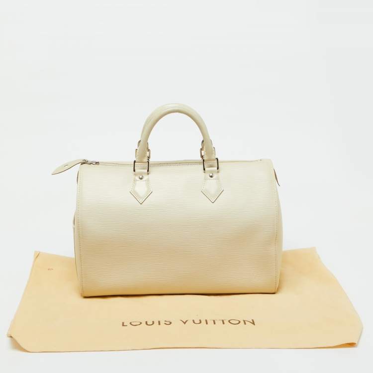 Pre Owned Louis Vuitton Ivorie Epi Leather Speedy 30 Bag