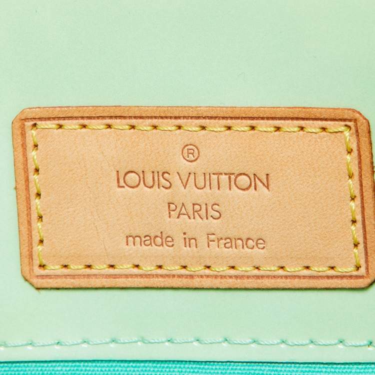 Pre Owned Louis Vuitton Peppermint Monogram Vernis Reade PM Bag