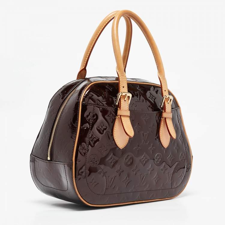Pre Owned Louis Vuitton Amarante Monogram Vernis Summit Drive Bag
