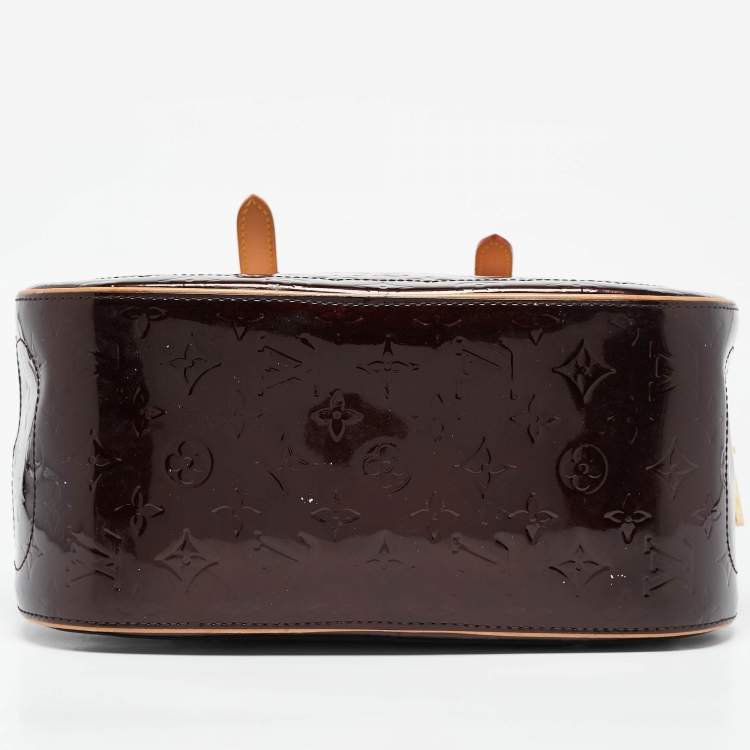 Pre Owned Louis Vuitton Amarante Monogram Vernis Summit Drive Bag
