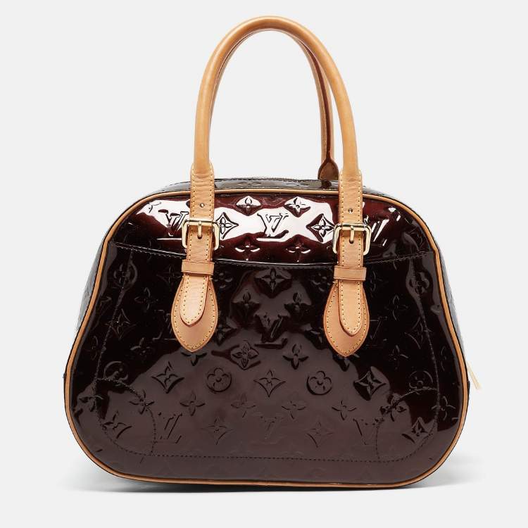 Pre Owned Louis Vuitton Amarante Monogram Vernis Summit Drive Bag