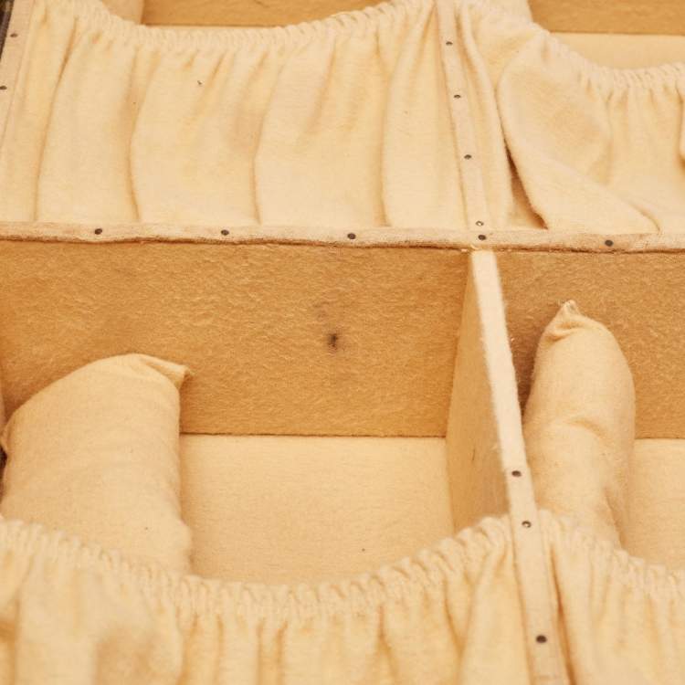 Pre Owned Louis Vuitton Monogram Canvas Gemine Shoe Trunk