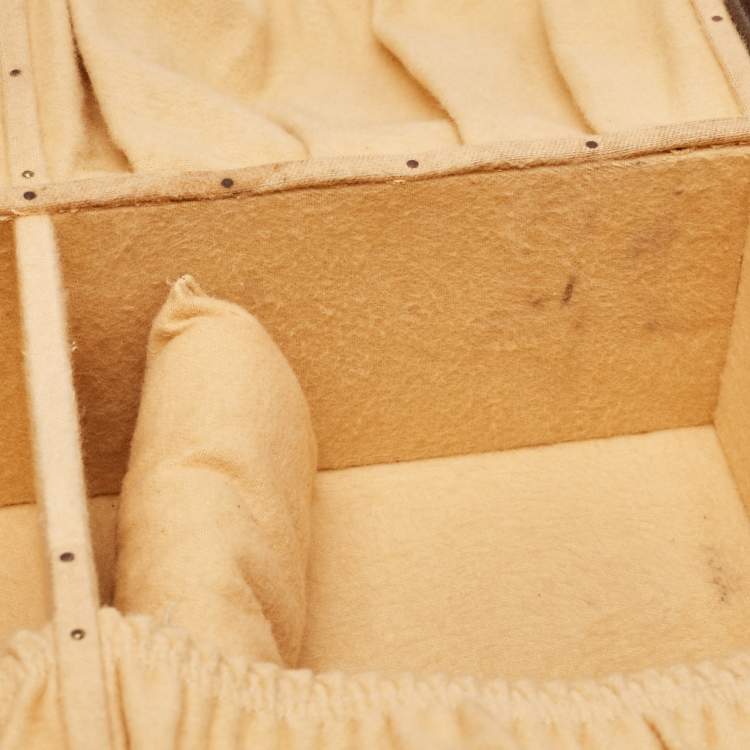 Pre Owned Louis Vuitton Monogram Canvas Gemine Shoe Trunk