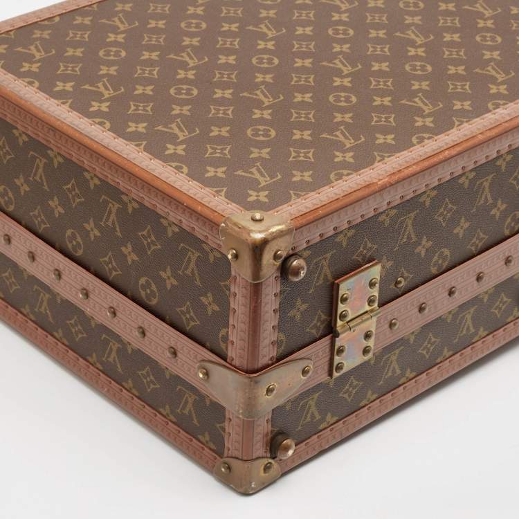 Pre Owned Louis Vuitton Monogram Canvas Gemine Shoe Trunk