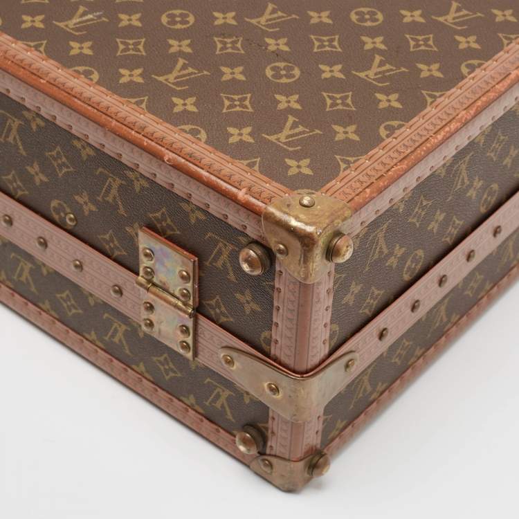 Pre Owned Louis Vuitton Monogram Canvas Gemine Shoe Trunk
