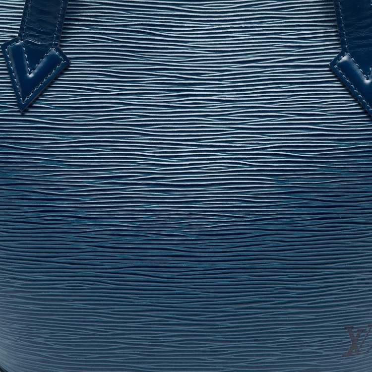 Pre Owned Louis Vuitton Toledo Blue Epi Leather Saint Jacques PM Bag