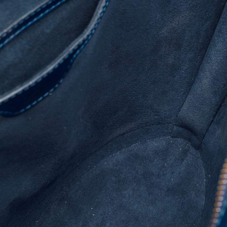 Pre Owned Louis Vuitton Toledo Blue Epi Leather Saint Jacques PM Bag