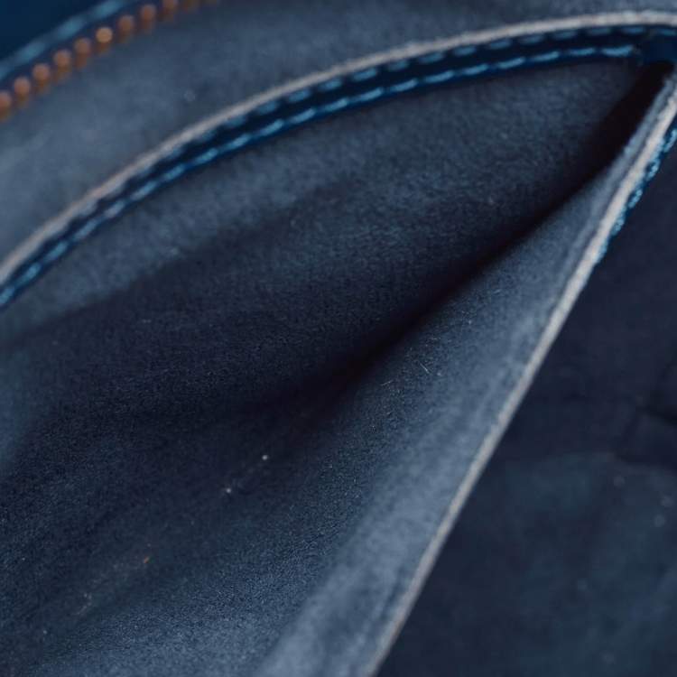 Pre Owned Louis Vuitton Toledo Blue Epi Leather Saint Jacques PM Bag