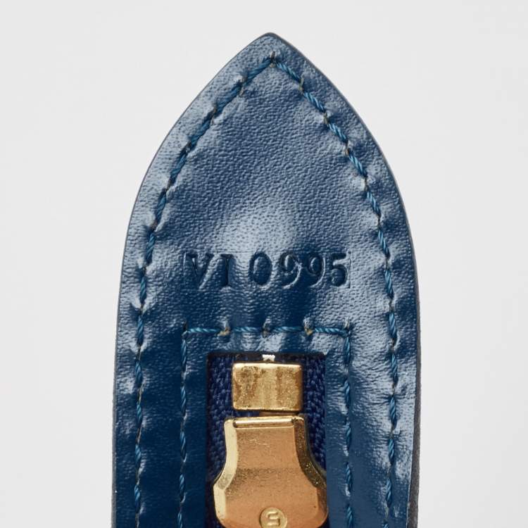 Pre Owned Louis Vuitton Toledo Blue Epi Leather Saint Jacques PM Bag