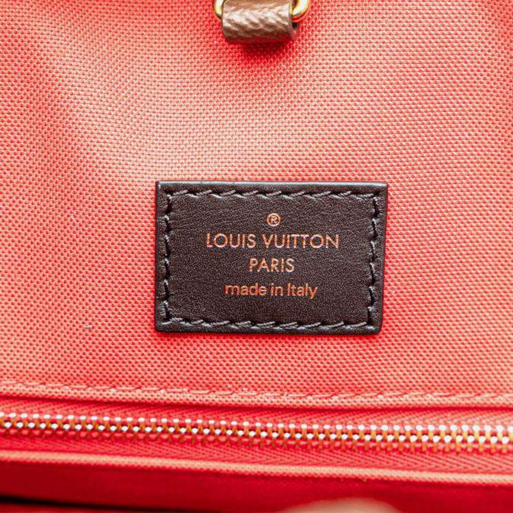 Pre Owned Louis Vuitton Brown Pvc Leather Monogram Giant Reverse On-The-Go Gm Tote Bag