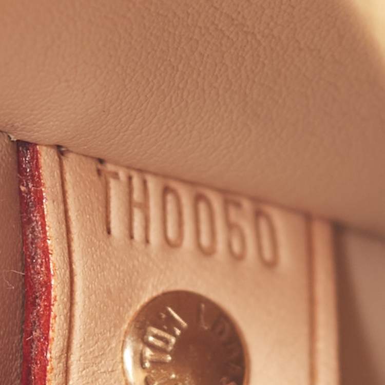 Pre Owned Louis Vuitton Beige Monogram Vernis Houston Bag