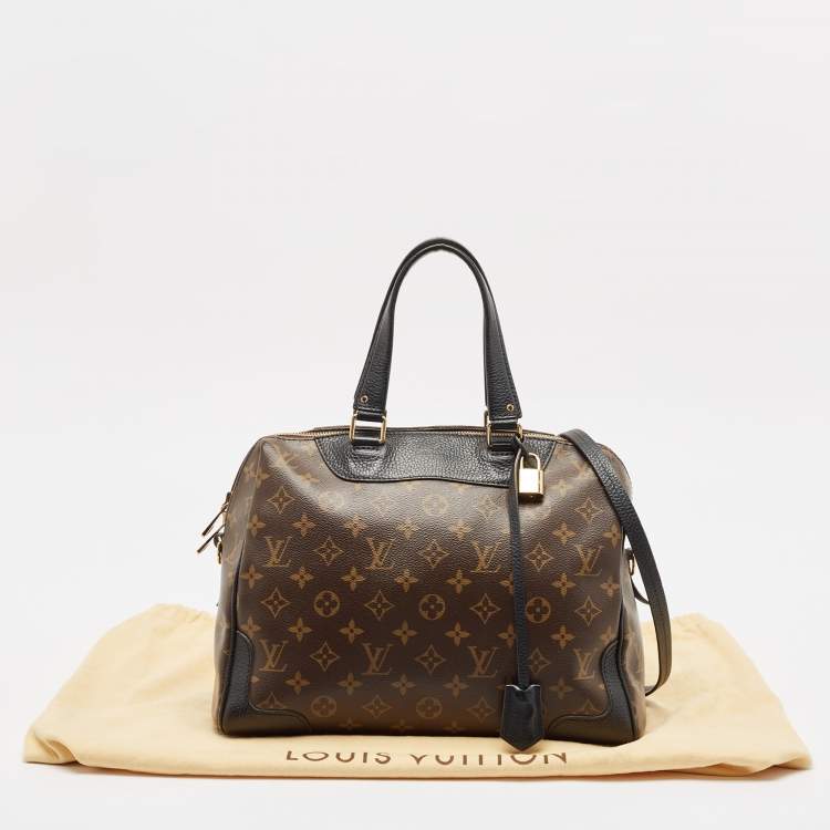 Pre Owned Louis Vuitton Black Monogram Canvas Retiro NM Bag