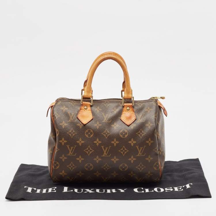 Pre Owned Louis Vuitton Monogram Canvas Speedy 25 Bag