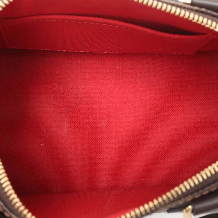 Pre Owned Louis Vuitton Damier Ebene Canvas Alma BB Bag