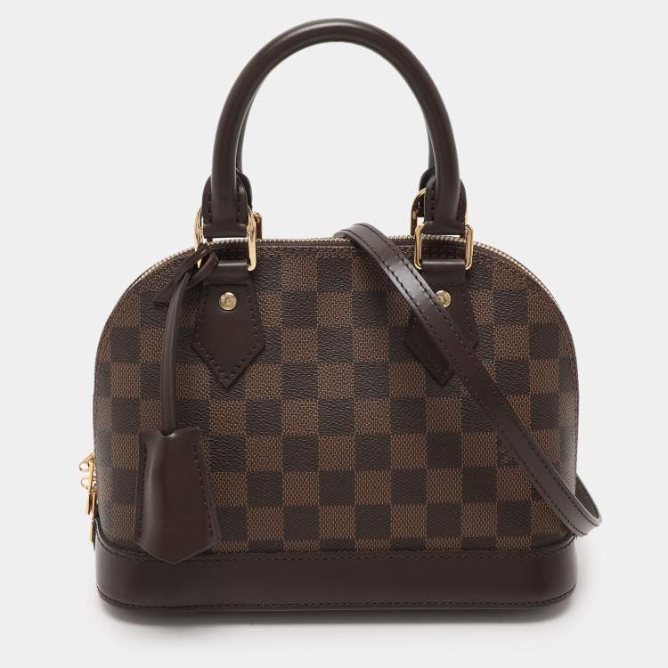 Pre Owned Louis Vuitton Damier Ebene Canvas Alma BB Bag