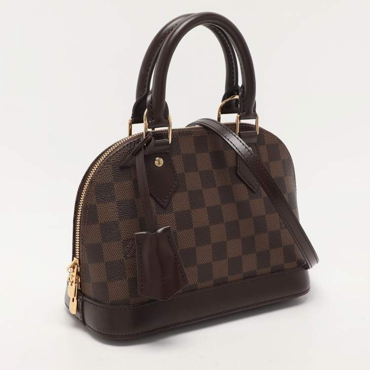 Pre Owned Louis Vuitton Damier Ebene Canvas Alma BB Bag