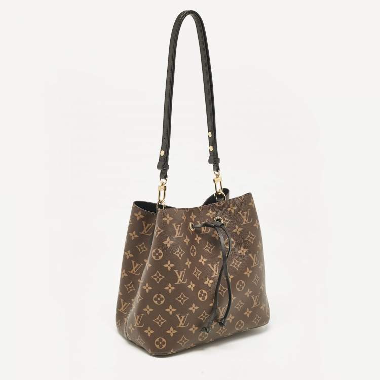 Pre Owned Louis Vuitton Black Monogram Canvas NeoNoe MM Bag