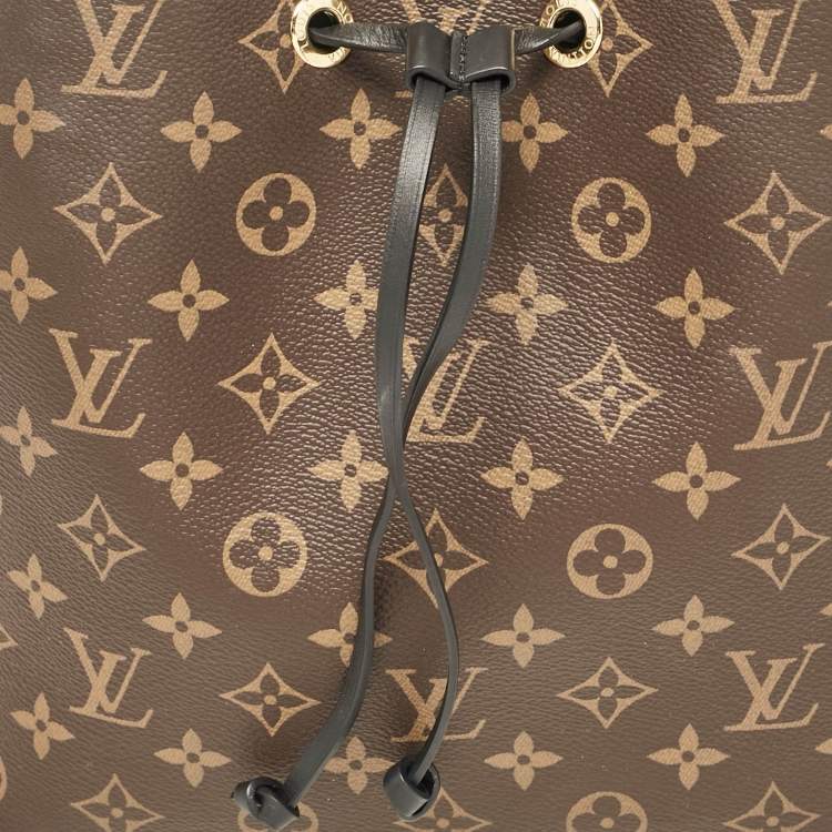 Pre Owned Louis Vuitton Black Monogram Canvas NeoNoe MM Bag