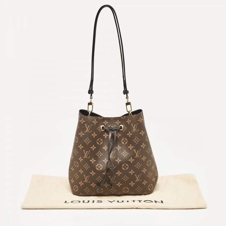 Pre Owned Louis Vuitton Black Monogram Canvas NeoNoe MM Bag