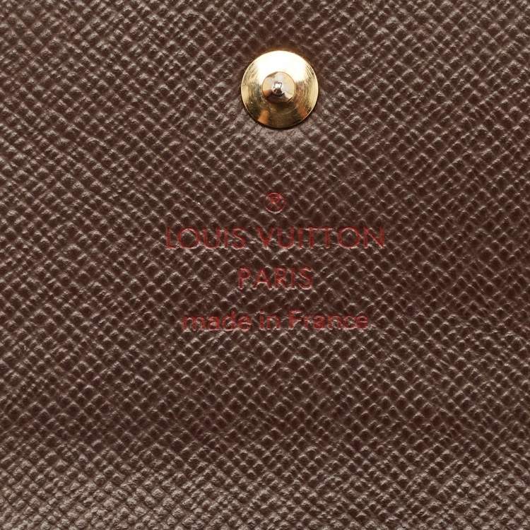 Pre Owned Louis Vuitton Damier Ebene Canvas Porte Tresor International Wallet