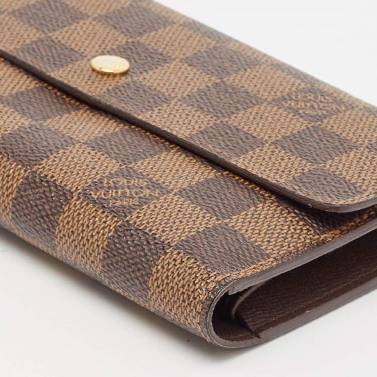 Pre Owned Louis Vuitton Damier Ebene Canvas Porte Tresor International Wallet