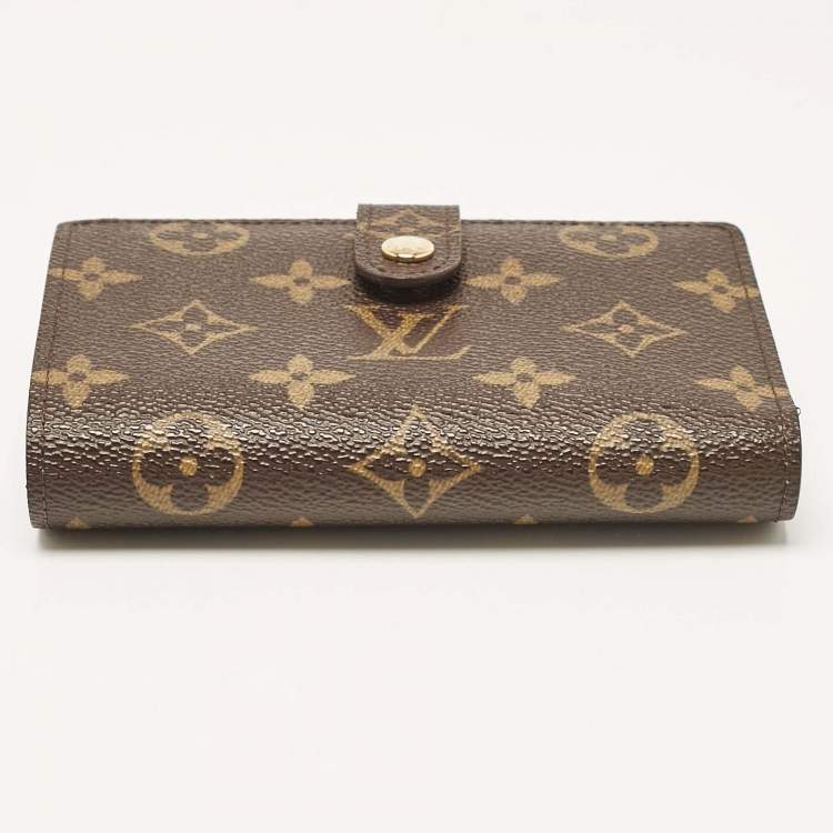 Pre Owned Louis Vuitton Monogram Canvas Port Feuille Vienoise French Purse Wallet