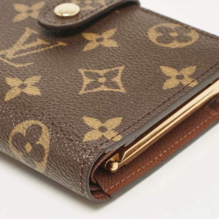 Pre Owned Louis Vuitton Monogram Canvas Port Feuille Vienoise French Purse Wallet