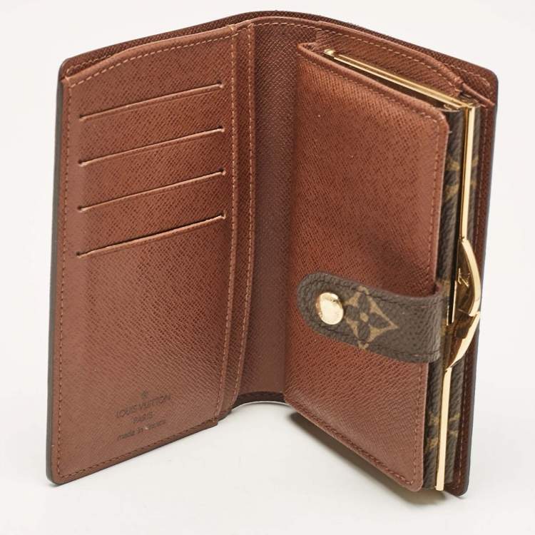 Pre Owned Louis Vuitton Monogram Canvas Port Feuille Vienoise French Purse Wallet