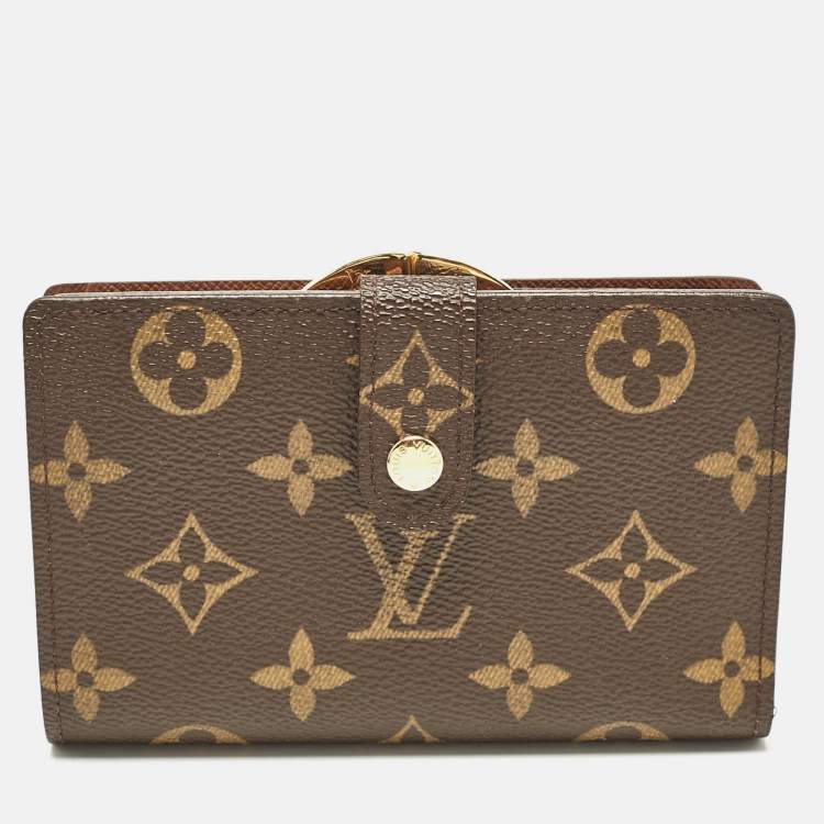 Pre Owned Louis Vuitton Monogram Canvas Port Feuille Vienoise French Purse Wallet