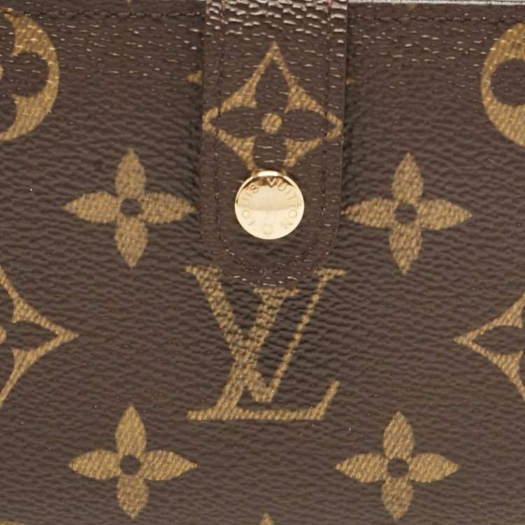 Pre Owned Louis Vuitton Monogram Canvas Port Feuille Vienoise French Purse Wallet