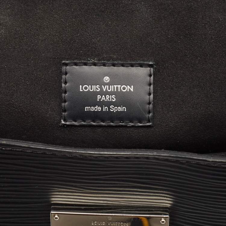 Pre Owned Louis Vuitton Black Epi Leather Cluny BB Bag