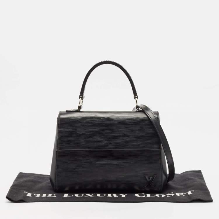 Pre Owned Louis Vuitton Black Epi Leather Cluny BB Bag
